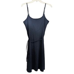 Horny Toad Dress Heather Charcoal Black Spaghetti Strap Stretchy Cotton …